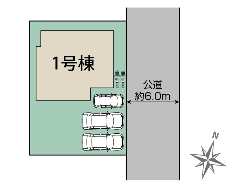 ブルーミングガーデン宇都宮市岩曽町　１棟の見取り図