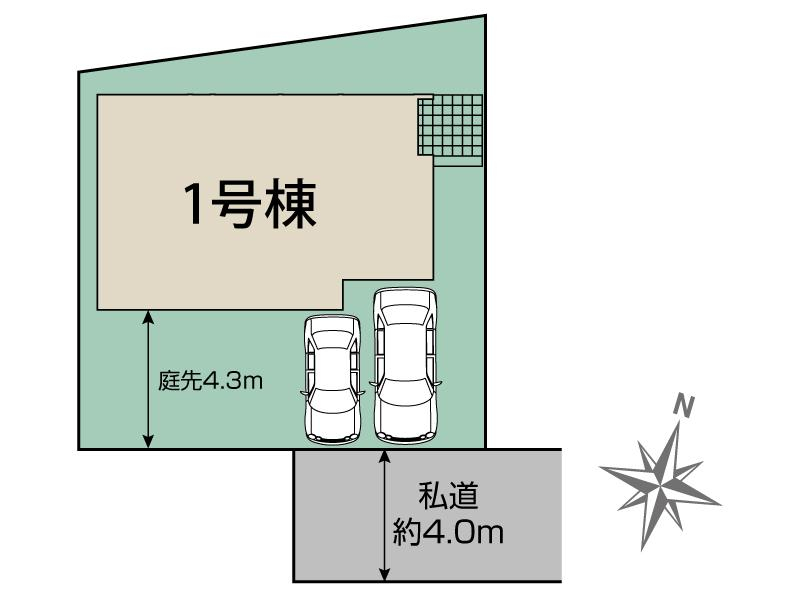 ブルーミングガーデン町田市本町田２期１棟の見取り図