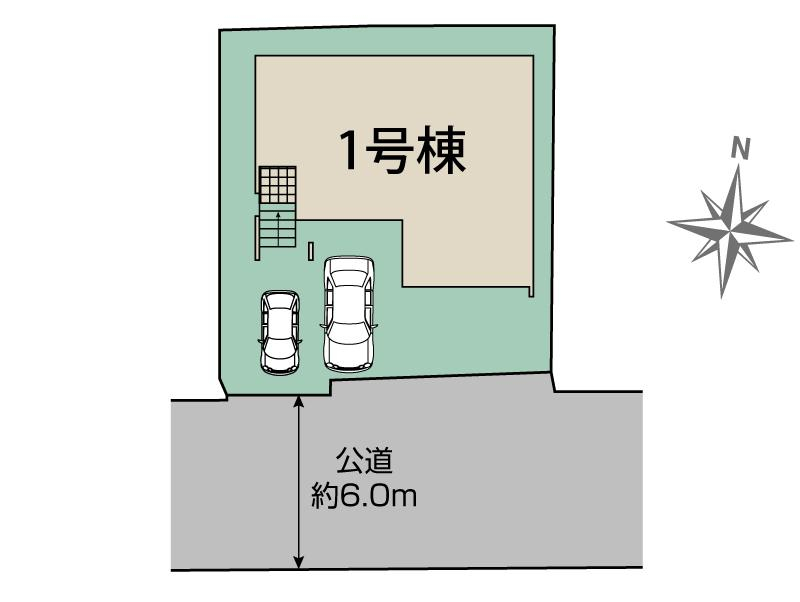 ブルーミングガーデン平塚市ふじみ野１丁目２期１棟の見取り図