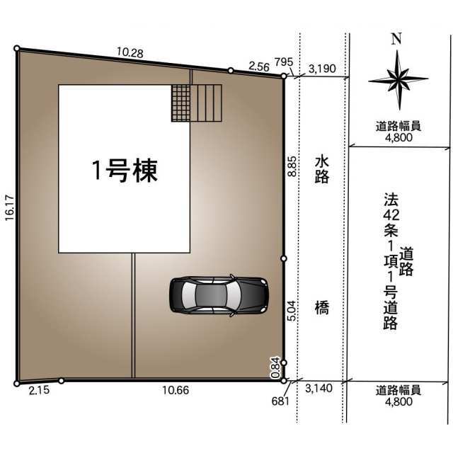クレイドルガーデン杉戸町倉松 第17の見取り図