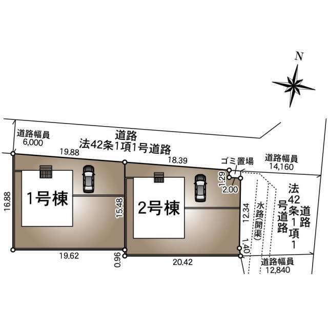 クレイドルガーデン加須市水深 第4の見取り図