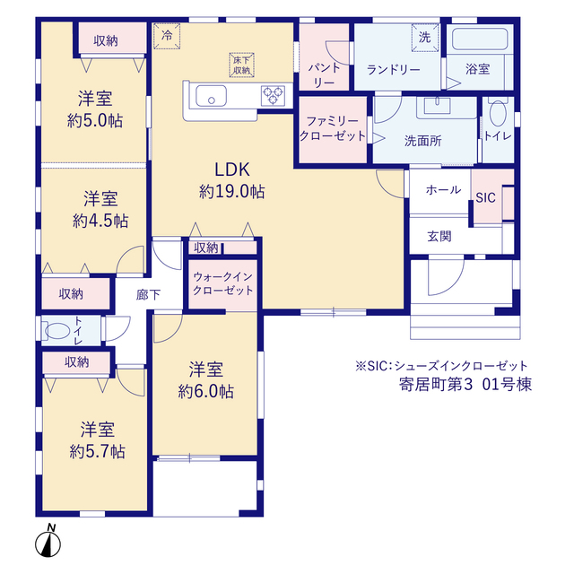 リーブルガーデン寄居町第３の見取り図