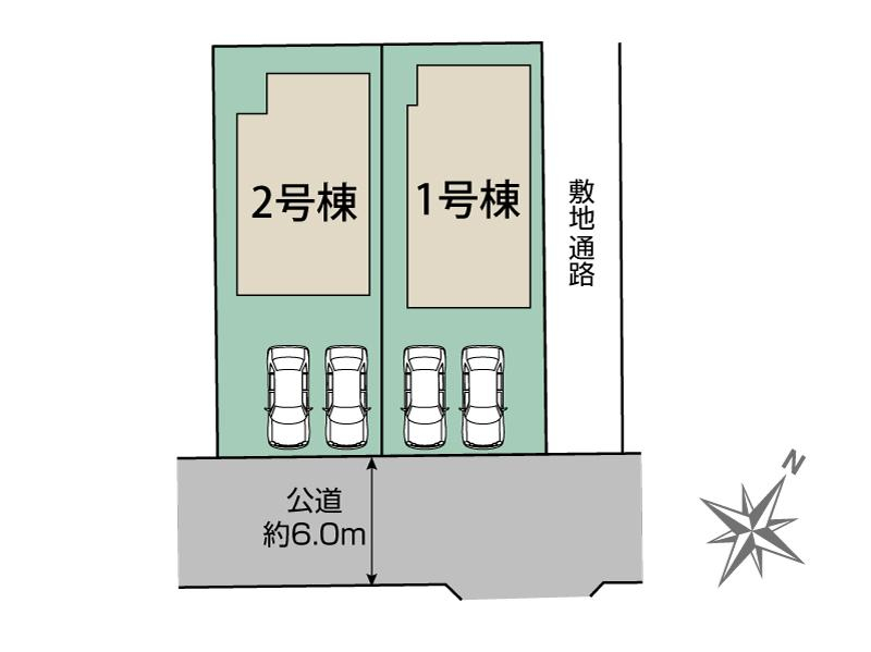 ブルーミングガーデン相模原市南区相模台７丁目２棟の見取り図