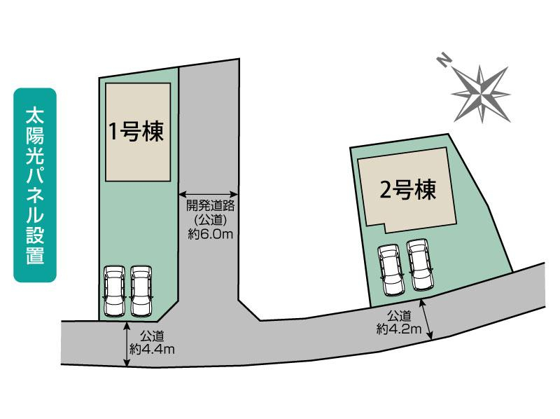 ブルーミングガーデン岡崎市昭和町中屋敷２棟の見取り図