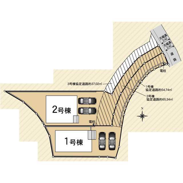 クレイドルガーデン熊取町五門東 第2の見取り図
