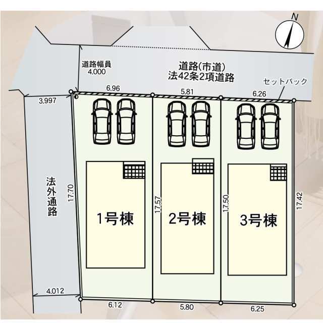 クレイドルガーデン久留米市国分町 第26の見取り図
