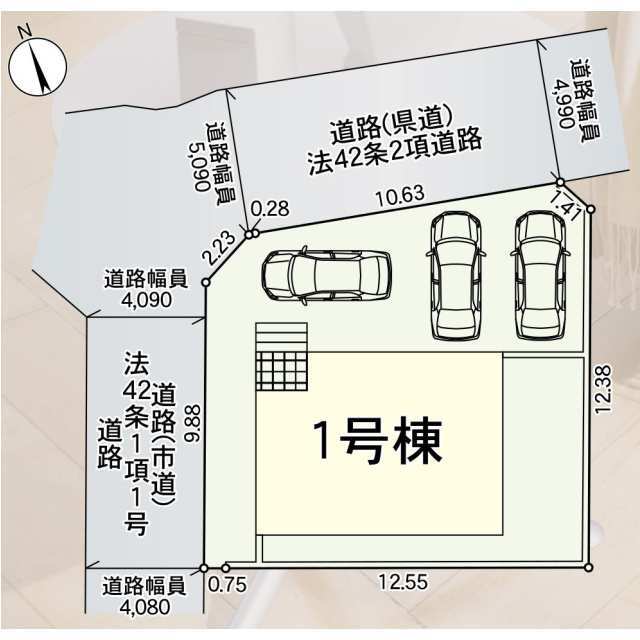 クレイドルガーデン柳川市西蒲池 第1の見取り図
