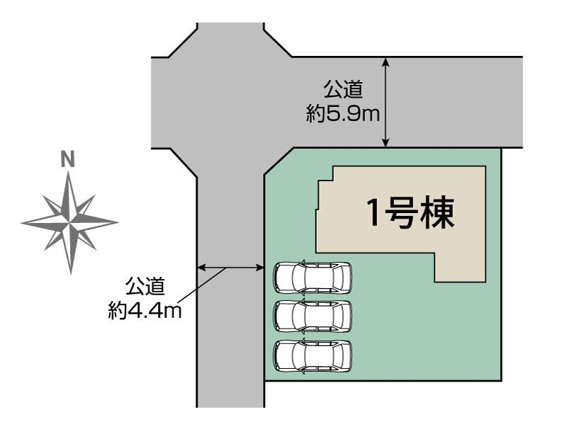 ブルーミングガーデン仙台市青葉区桜ケ丘６丁目１棟の見取り図