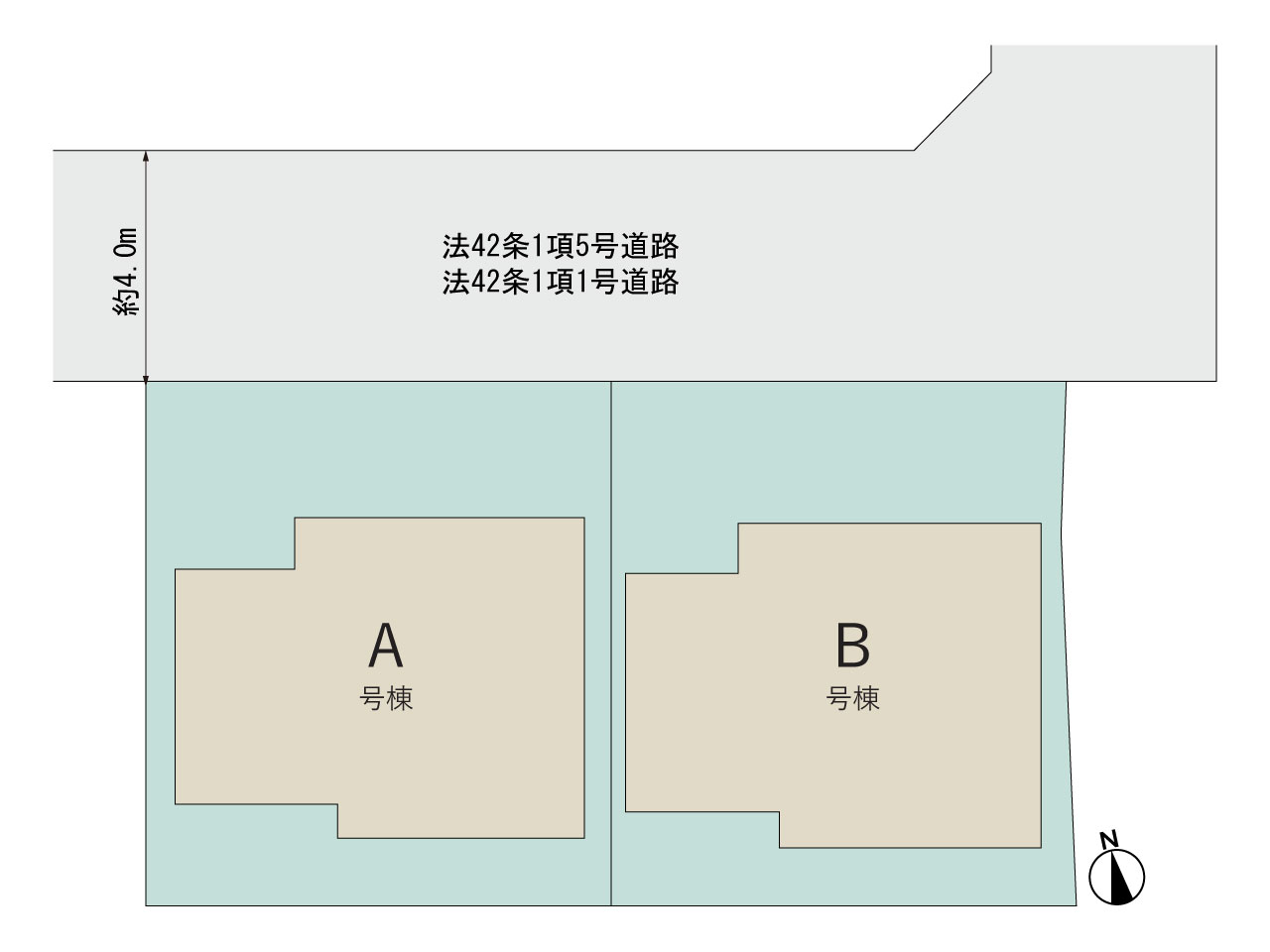 ハートフルタウン市川市菅野3丁目1774番の見取り図