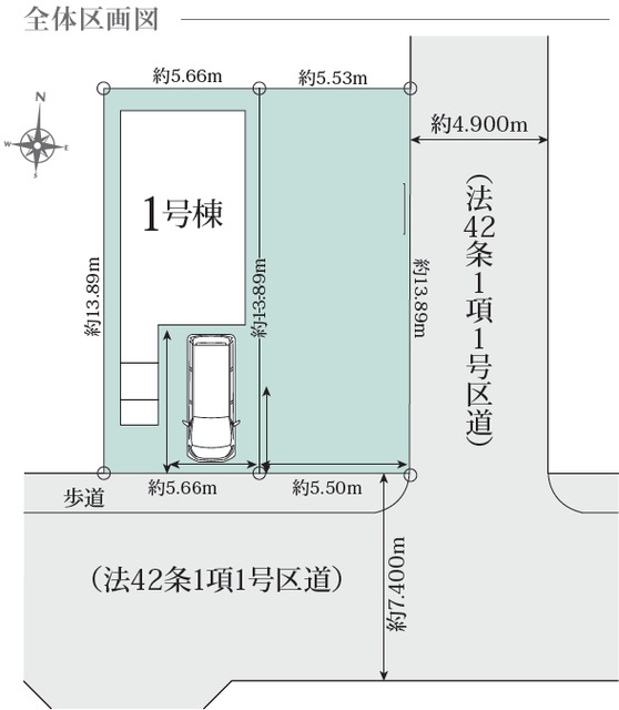 リナージュネクスジー江戸川区春江町５丁目０１期の見取り図