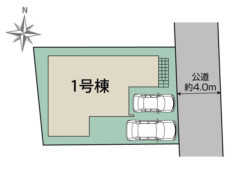 ブルーミングガーデン相模原市南区東大沼３丁目２期１棟の見取り図