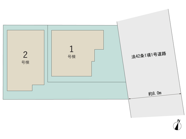 グラファーレ4386佐倉市宮前１１期２棟の見取り図