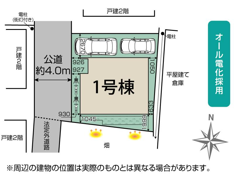 ブルーミングガーデン富士見市勝瀬１棟の見取り図