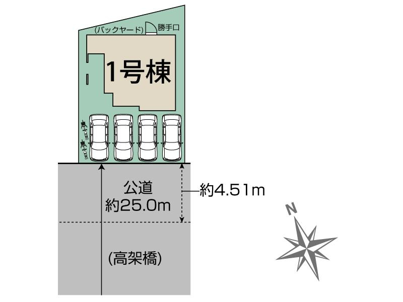 ブルーミングガーデン名古屋市北区喜惣治２丁目１棟の見取り図