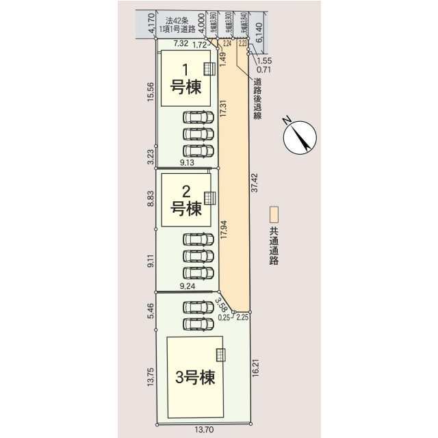 クレイドルガーデン宇部市琴芝町 第1の見取り図