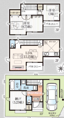 グラファーレ4335志木市柏町２６期１棟の見取り図