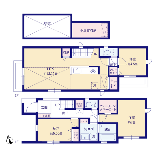 グラファーレ4338杉並区下井草４期３棟の見取り図