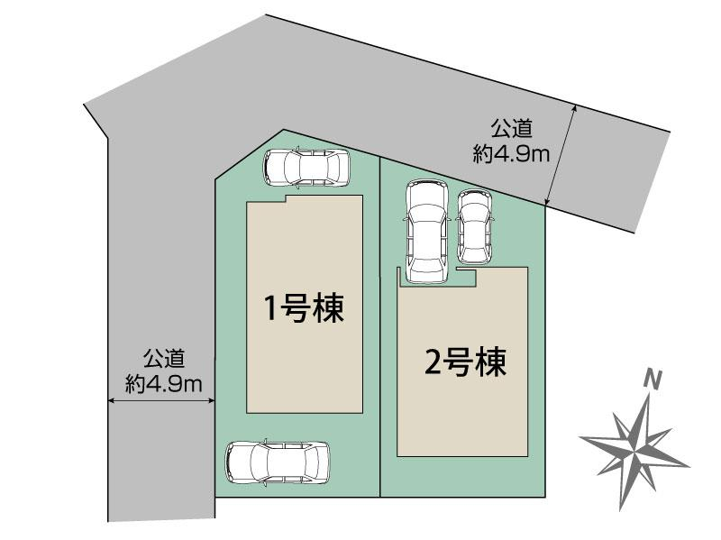 ブルーミングガーデン千葉市若葉区小倉台７丁目２棟の見取り図