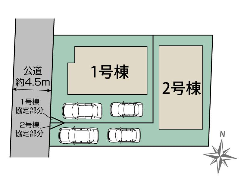 ブルーミングガーデン東久留米市南沢５丁目２棟の見取り図