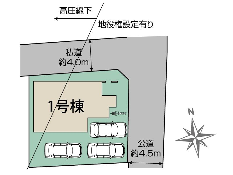 ブルーミングガーデン裾野市茶畑３期１棟の見取り図