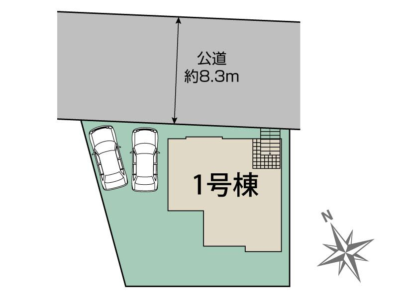 ブルーミングガーデン北九州市八幡東区帆柱２丁目１棟の見取り図