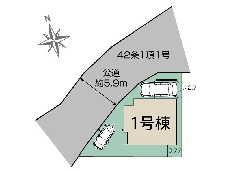 ブルーミングガーデン宇治市五ケ庄大林１棟の見取り図