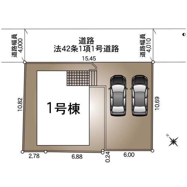 クレイドルガーデン新潟市中央区関屋大川前 第1の見取り図