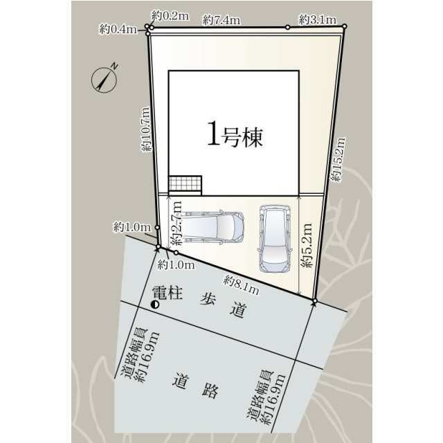クレイドルガーデン上牧町服部台 第2の見取り図