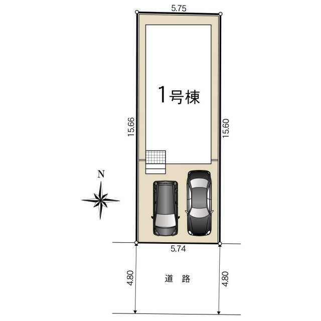 クレイドルガーデン摂津市新在家 第2の見取り図