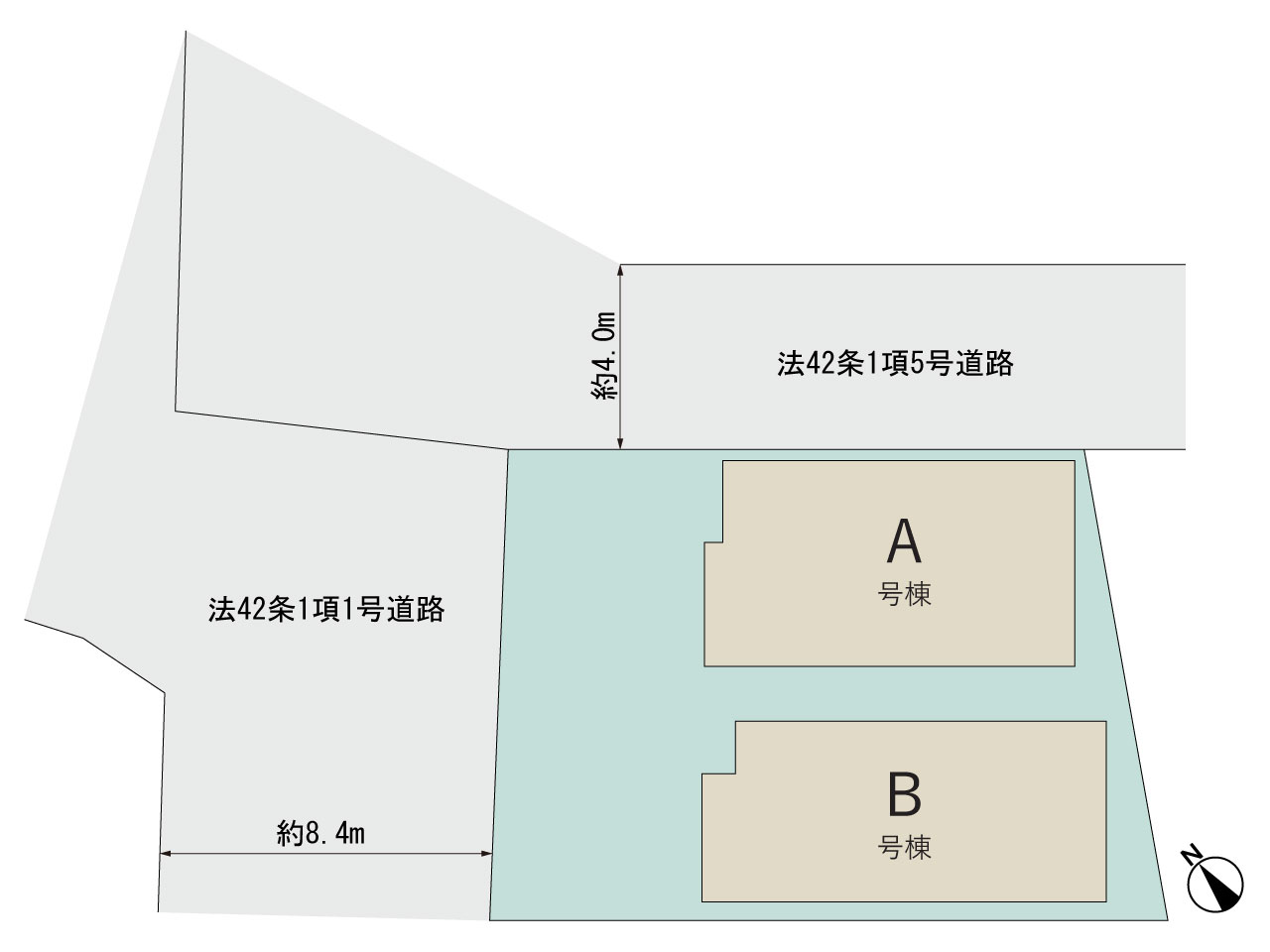【販売中物件：A号棟、B号棟】