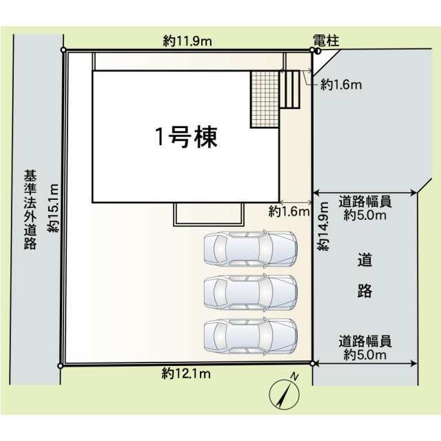 クレイドルガーデン坂井市春江町江留中 第2の見取り図