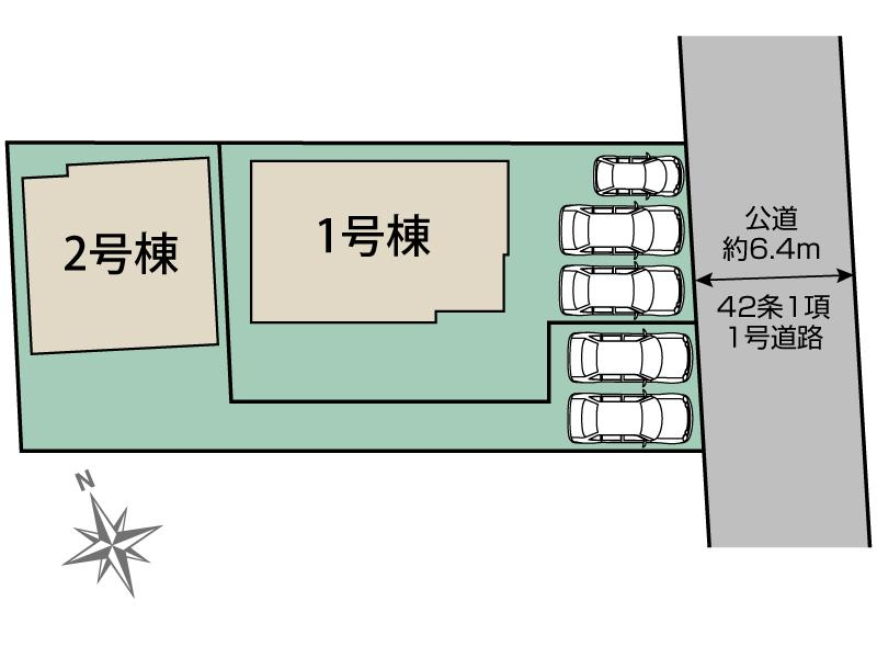 ブルーミングガーデンさいたま市桜区大久保領家４期２棟の見取り図