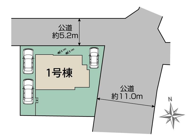 ブルーミングガーデン平塚市岡崎１棟の見取り図