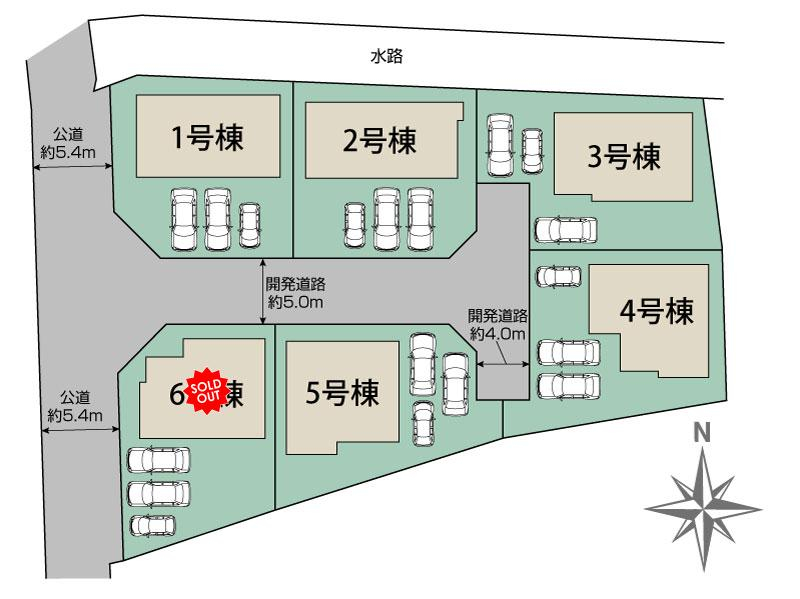 ブルーミングガーデン高崎市下豊岡町６棟の見取り図