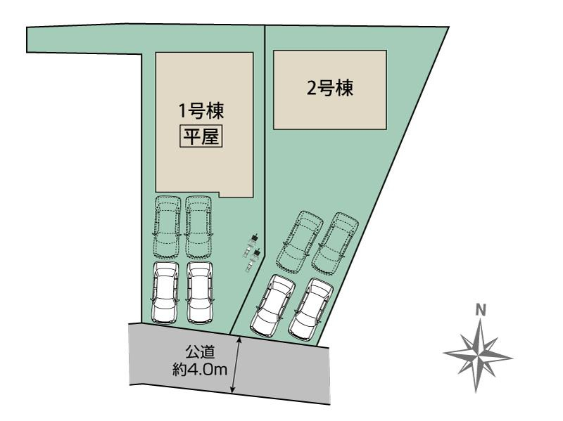 ブルーミングガーデン糟屋郡新宮町大字湊２棟の見取り図
