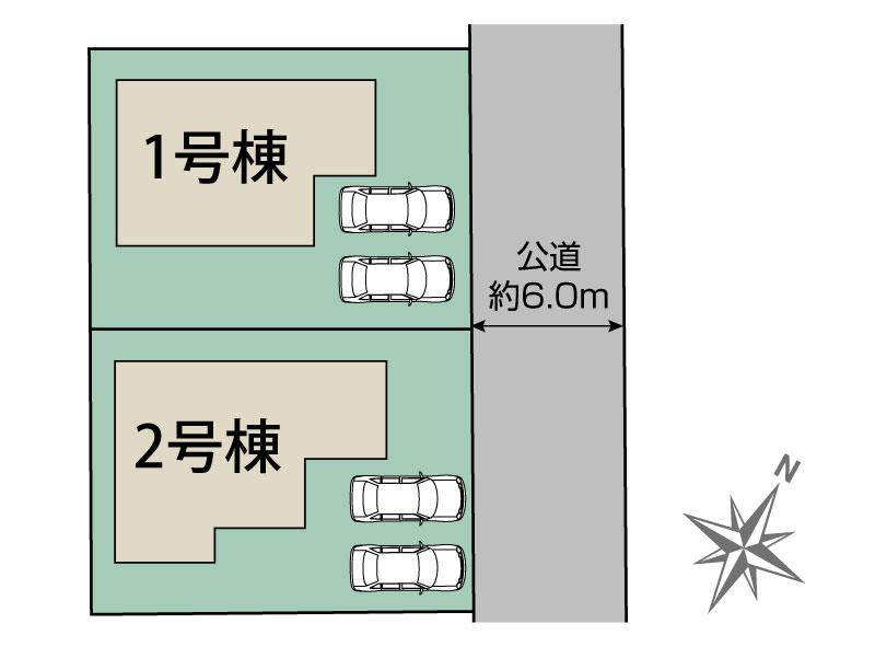 ブルーミングガーデン川西市大和東２丁目２期２棟の見取り図