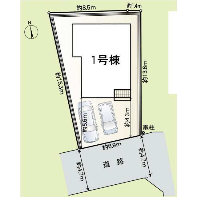 クレイドルガーデン羽曳野市南古市 第2の見取り図