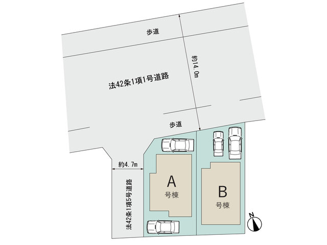 ハートフルタウン上尾市緑丘5丁目23番の見取り図