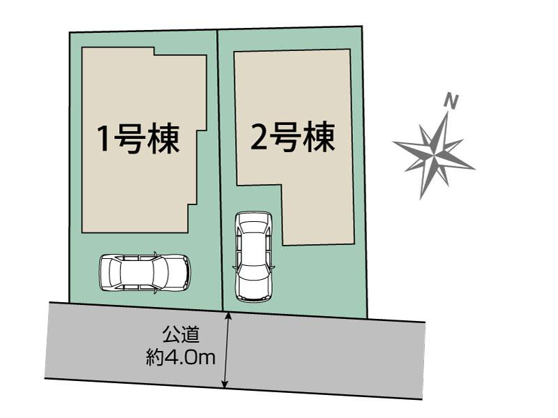 ブルーミングガーデン八王子市万町２棟の見取り図