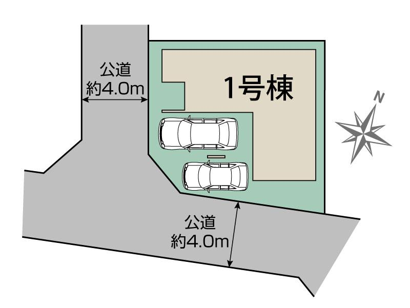 ブルーミングガーデン草加市弁天２丁目１棟の見取り図
