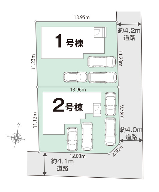 リナージュネクスジー石井町石井０１期の見取り図