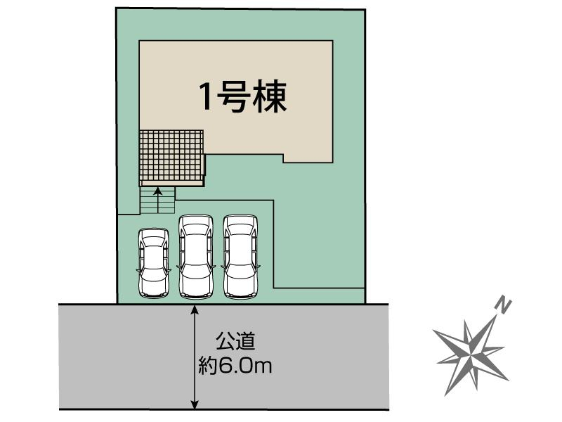 ブルーミングガーデン町田市能ヶ谷７丁目１棟の見取り図