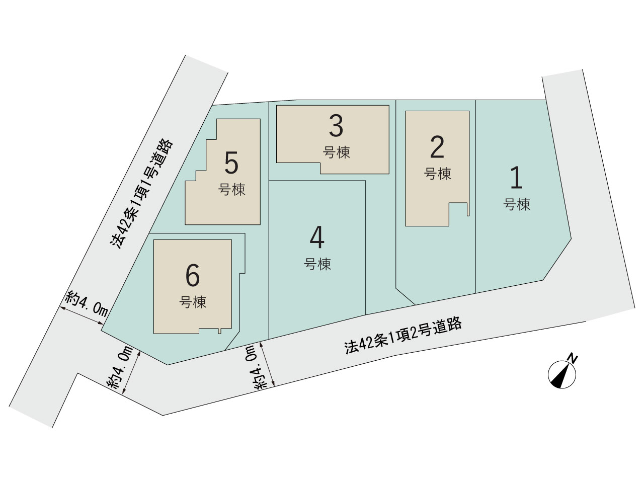 グラファーレ4232さいたま市天沼町７期６棟の見取り図