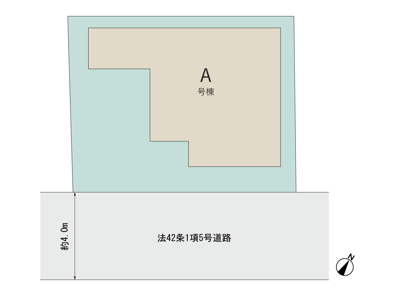 ハートフルタウン所沢市松郷71番の見取り図