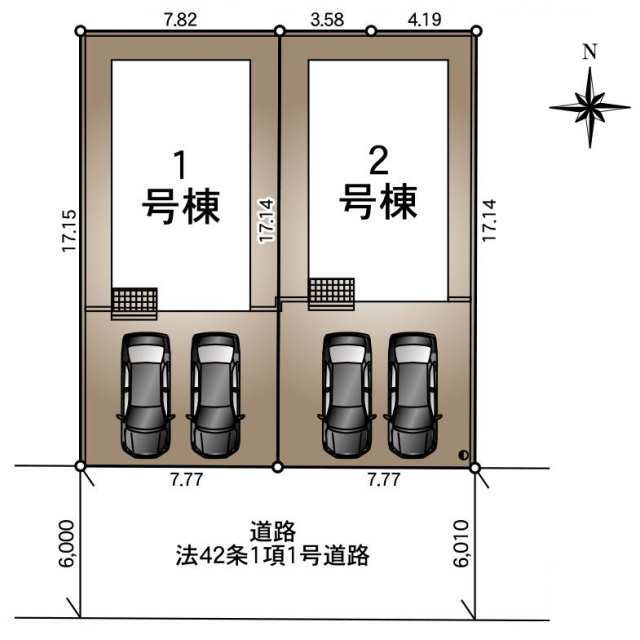 クレイドルガーデン秋田市茨島 第13の見取り図
