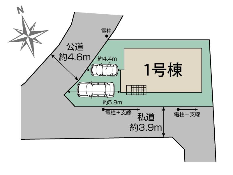 ブルーミングガーデン市川市北国分３丁目１棟の見取り図