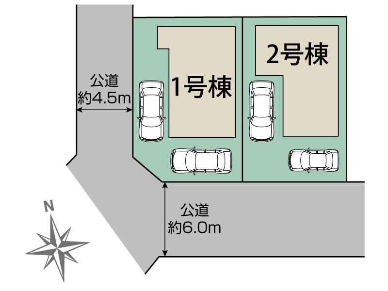ブルーミングガーデン八千代市八千代台西１０丁目２棟の見取り図