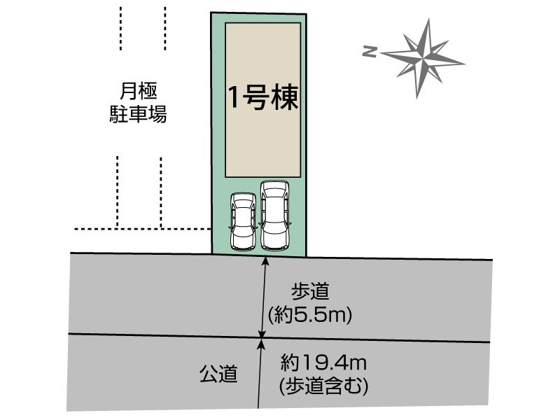 ブルーミングガーデン東大和市上北台３丁目１棟の見取り図