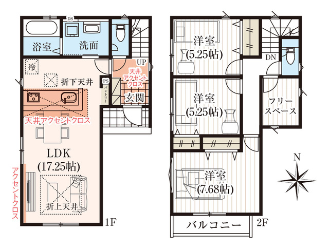 グラファーレ4346高槻市唐崎西１棟の見取り図