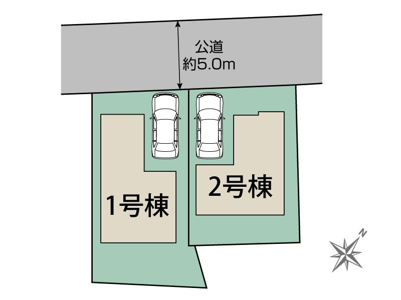 ブルーミングガーデン日野市南平６丁目２棟の見取り図